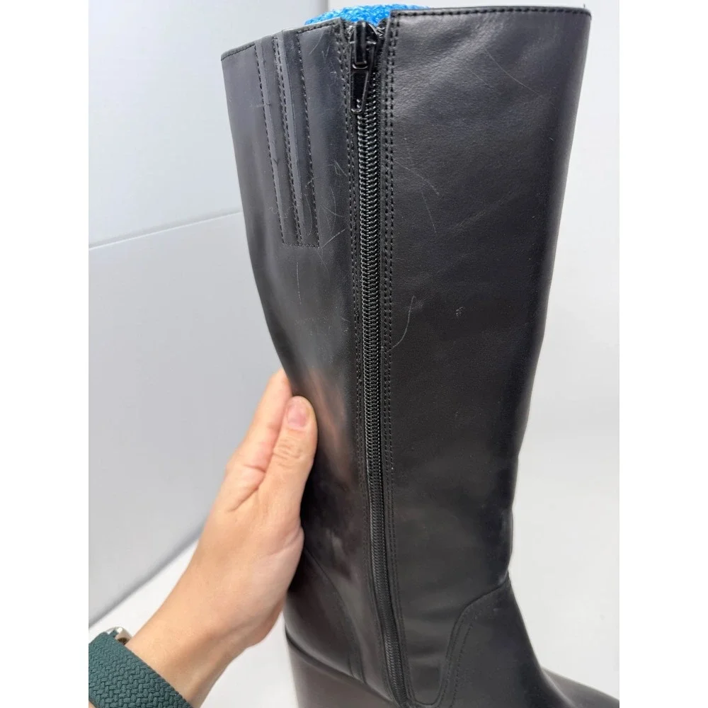 Jeffrey Campbell Abundant Boots Knee High Chunky Platform Lug Sole Boots‎ Size 7
